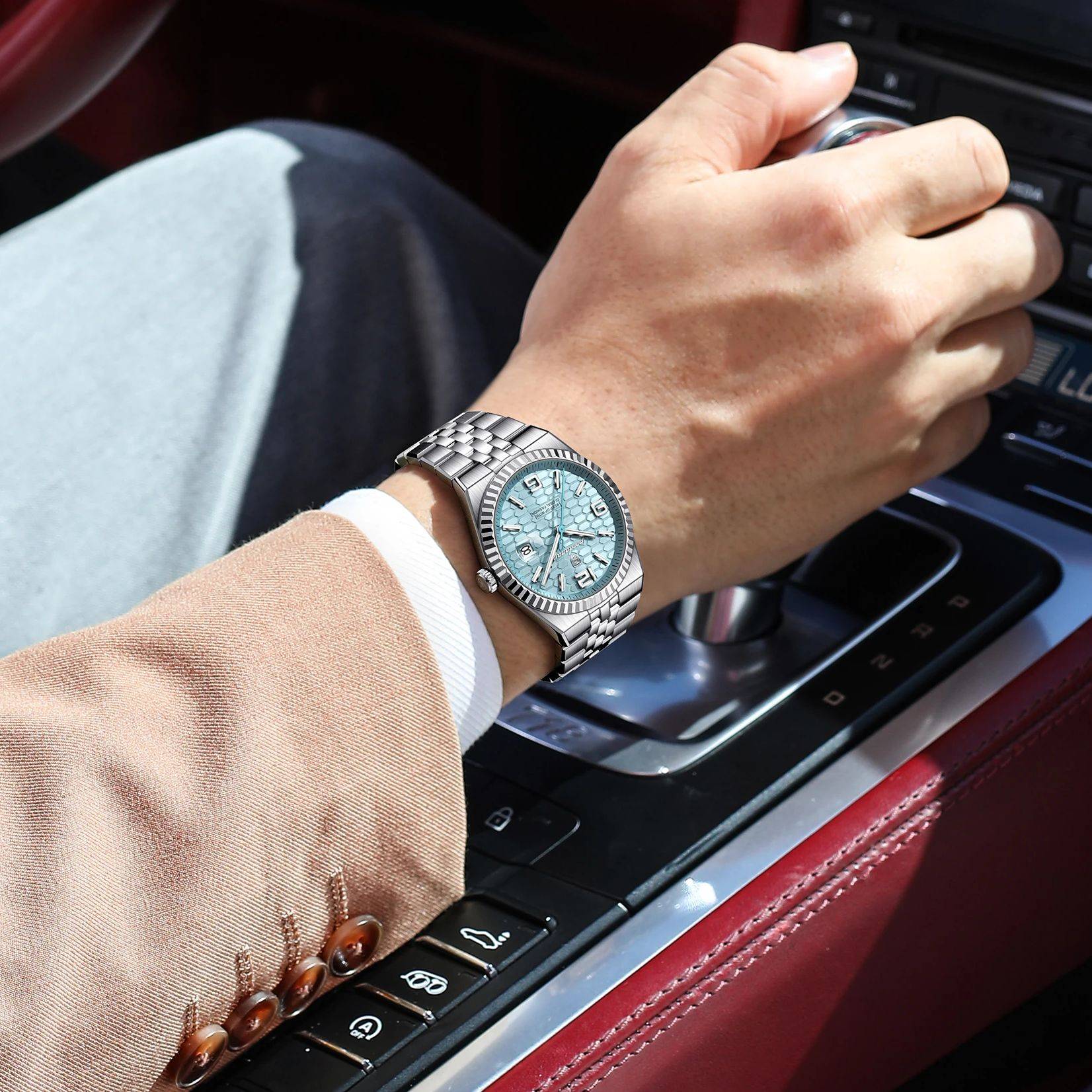 Relógio Masculino Luxo Aço Inoxidável