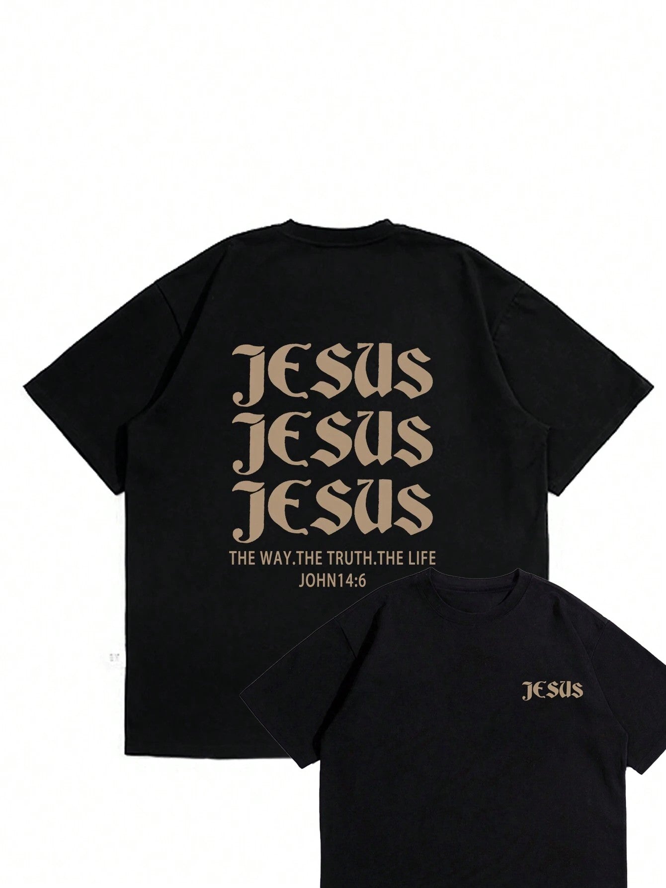 Camiseta de Algodão Oversized Jesus