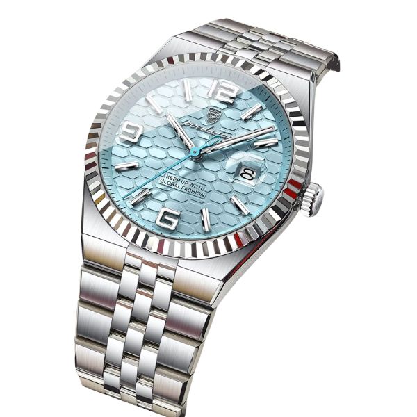 Relógio Masculino Luxo Aço Inoxidável