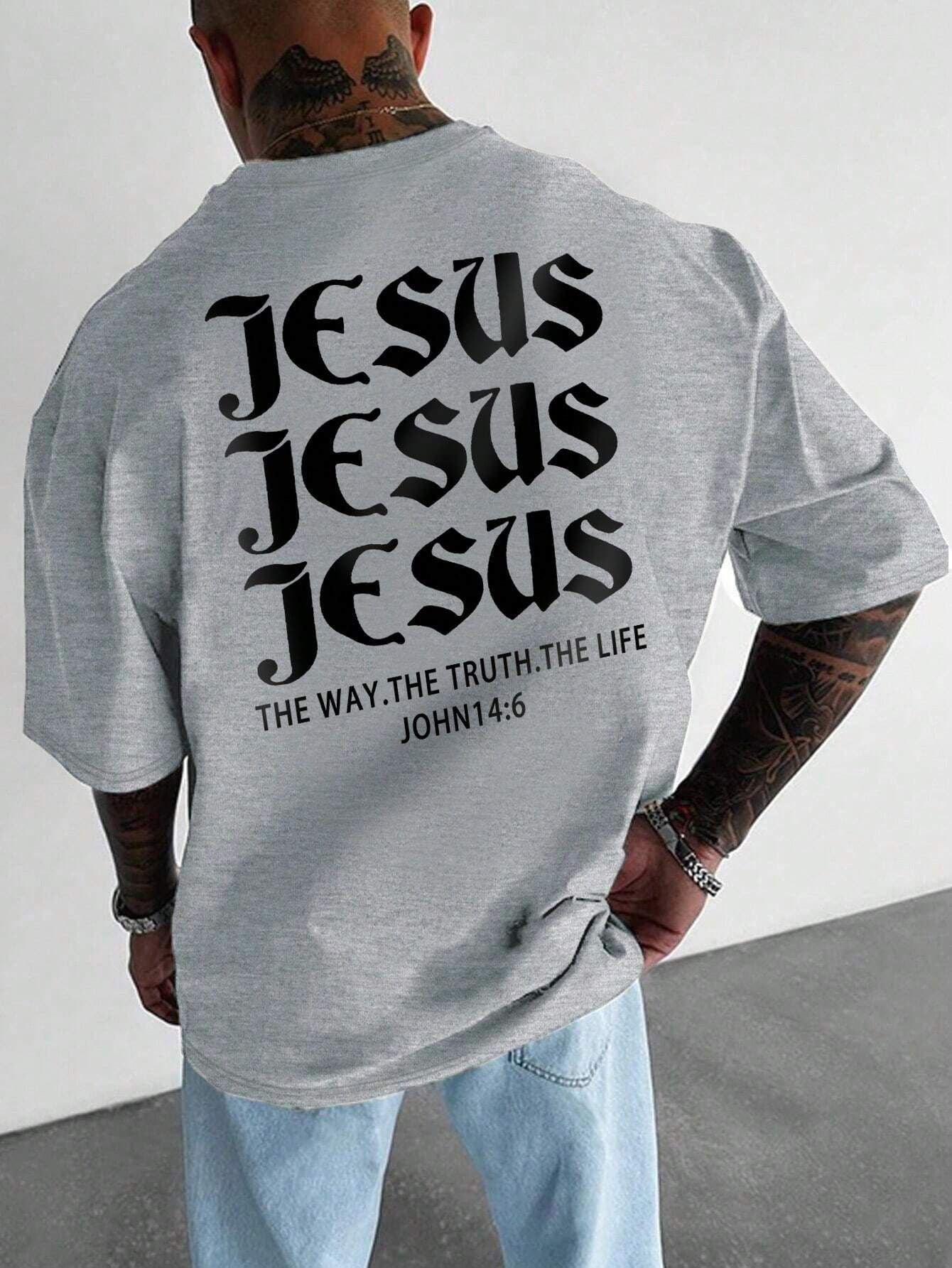Camiseta de Algodão Oversized Jesus