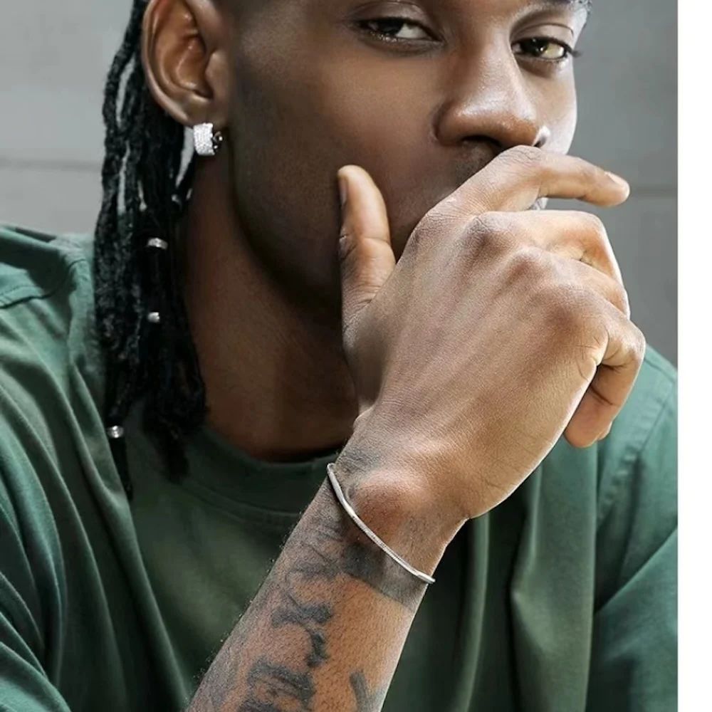 Pulseira Masculina em Prata Esterlina 925